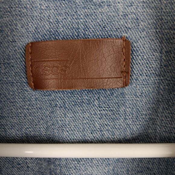 ASOS Australia Patches  Oversized Grunge Denim Jacket Size M Unisex - Picture 7 of 11